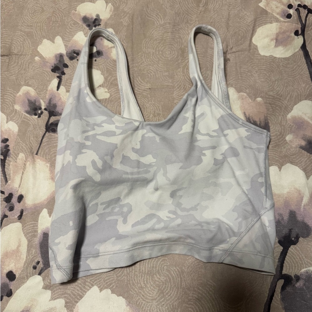 Lululemon Women's light  Camouflage align tank size 4 - Picture 4 of 4